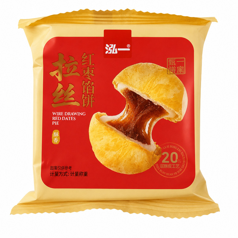 泓一拉丝红枣馅饼雪媚娘蛋黄酥皮糕点下午茶解馋搭档零食中式点心