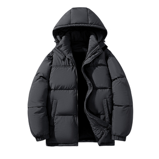 奥莱官网羽绒服女款短款加厚外套冬新款保暖白鸭绒蓝色休闲面包服