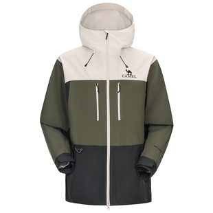 骆驼户外硬壳冲锋衣男女2026春季新款全天候暴雨级防水登山服外套