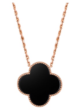 【礼物】双面四叶草项链银饰轻奢