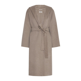 【秋冬新降】MaxMara 26新品女装羊毛浴袍连帽大衣9016126306&