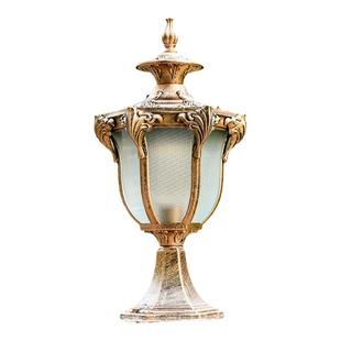 太阳能柱头灯户外防水别墅欧式复古花园大门口柱子灯庭院灯围墙灯