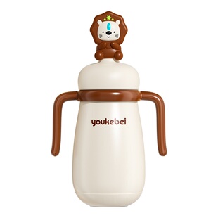 儿童保温杯316不锈钢保温奶瓶宝宝外出便携恒温吸管水杯