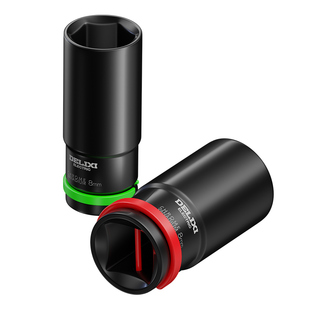 德力西电动扳手套筒组合套筒加长套筒头批头大飞专用风炮全套工具