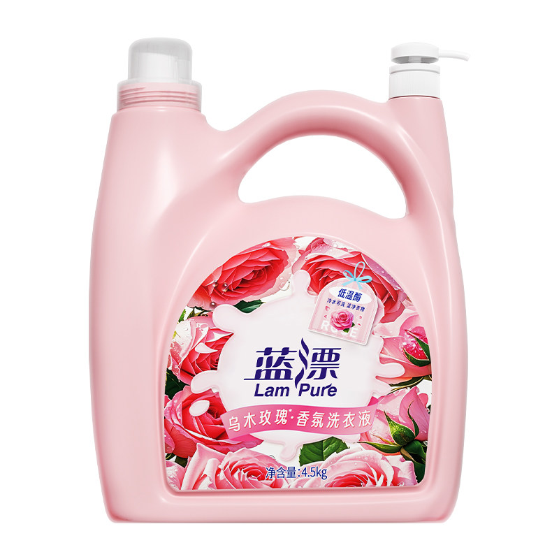 蓝漂9斤洗衣液瓶装家用实惠装香味柔顺护衣手洗机洗去污渍清洗液