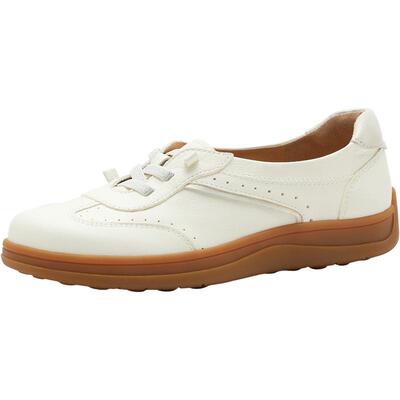 Bata小白鞋女2026夏季商场新款时尚简约休闲通勤牛皮单鞋ATK17BA6