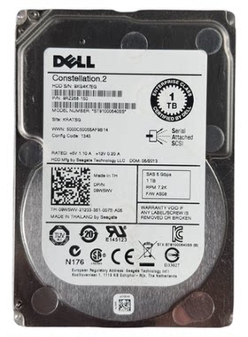 戴尔9W9WV1TB7.2KSAS10K硬盘