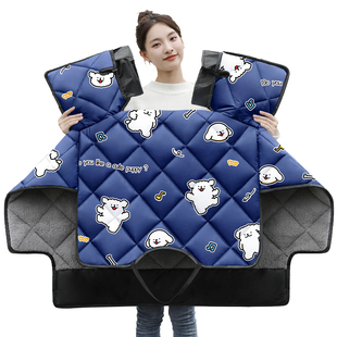 豪爵afr125摩托车挡风被冬季加绒加厚四季通用防水电瓶车防风罩