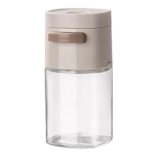 定量调味罐厨房调料盒按压式控盐瓶家用密封防潮盐罐调味瓶大容量