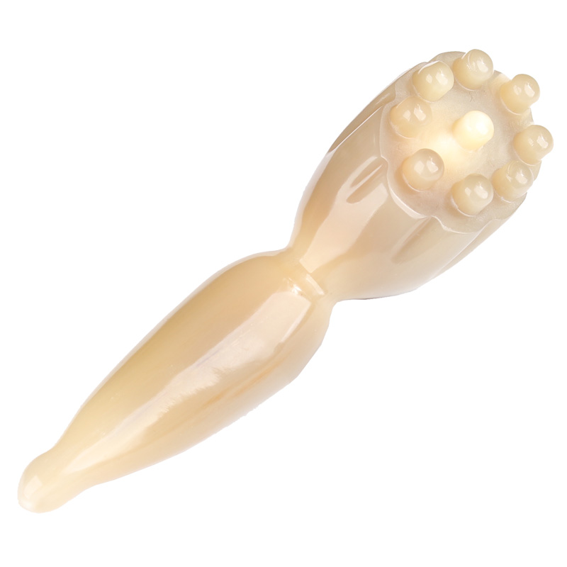 白牦牛角实心莲蓬面部美容拨筋