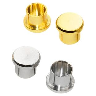 纯铜镀金RCA端子莲花座保护帽 屏蔽帽 金属保护盖RCA莲花座防尘帽