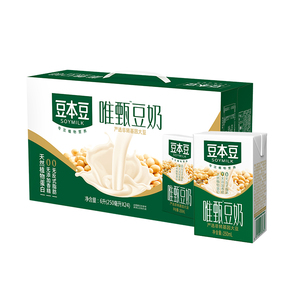 【芭芭农场】豆本豆唯甄豆奶250ml*6盒植物蛋白豆奶早餐奶 官方