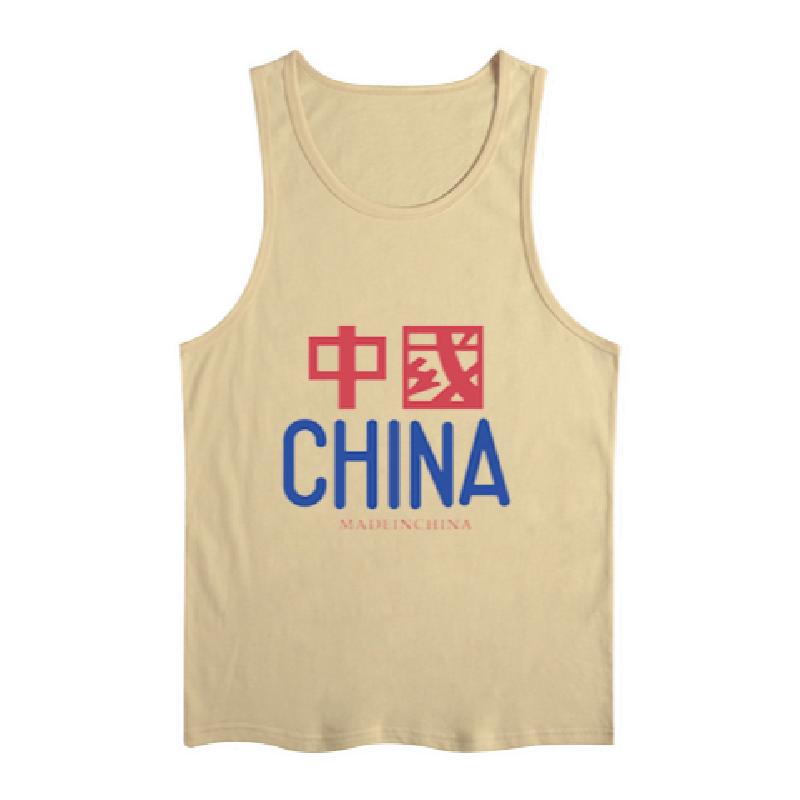 国潮文字男童女童宽松港风背心
