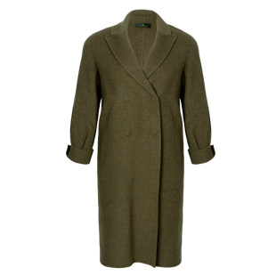 【韩系欧尼】美丽客栈冬大码女装高端羊毛羊绒中长款双面毛呢大衣