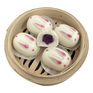 阿诺玉兔包速冻面点紫薯包兔年特色卡通包子儿童面包早餐食品面点
