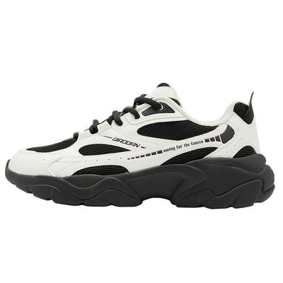 乔丹皮面防水老爹鞋女