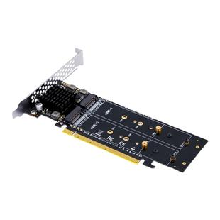 SSU 四盘NVME信号拆分卡台式机电脑PCI-E转M.2 Nvme4盘信号拆分卡