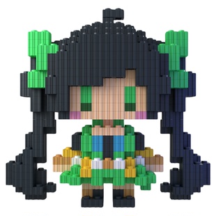 同人二创王者VoL1积木人仔系列拼装玩具高难度小颗粒益智手办模型