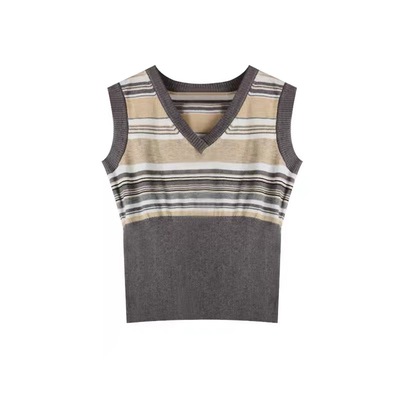 A字百褶半身裙女小个子针织马甲