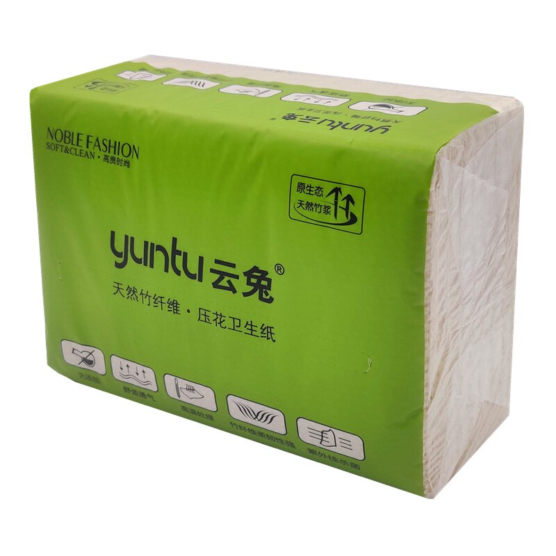 加厚超柔压花云兔压花卫生纸厕纸
