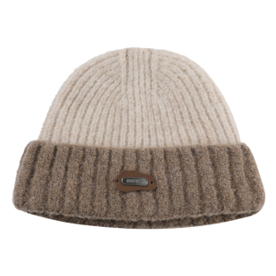 IIING帽控 羊毛混纺毛线帽大头围男女秋冬季保暖冷帽拼色针织帽子