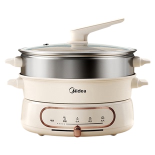 美的多功能料理锅电煮锅家用分体式电火锅蒸煮炒煎一体炒锅烹饪机
