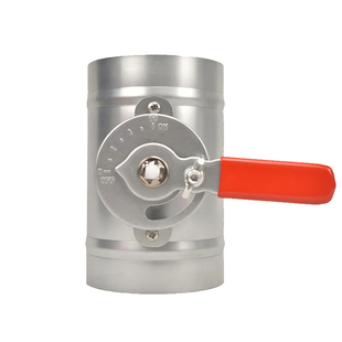 304不锈钢风量调节阀圆形密闭手动风阀镀锌通风管道新风开关蝶阀