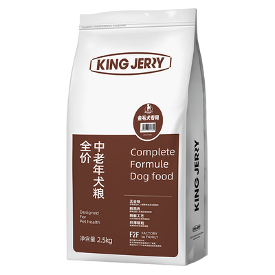金吉瑞金毛老年犬专用配方粮