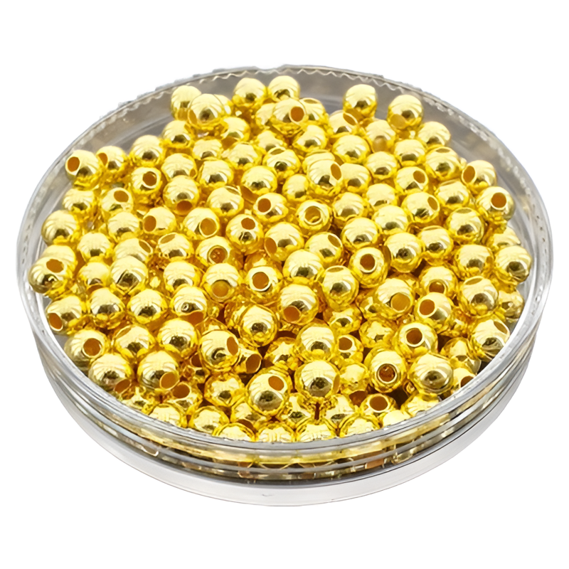 珠子diy金色仿珍珠手工串珠银珠子散珠手工编织diy包包饰品材料