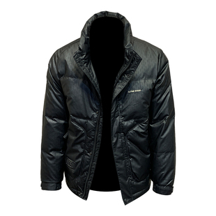 2025年冬季新款潮流暗花纹立领羽绒服男士修身保暖短款外套男装