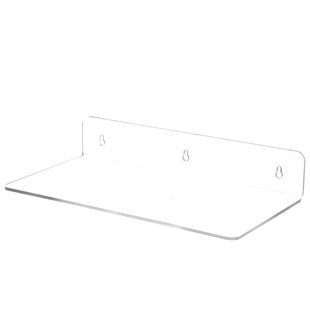 亚克力置物架壁挂隔板L型免打孔墙上透明板收纳卫生间墙壁展示架