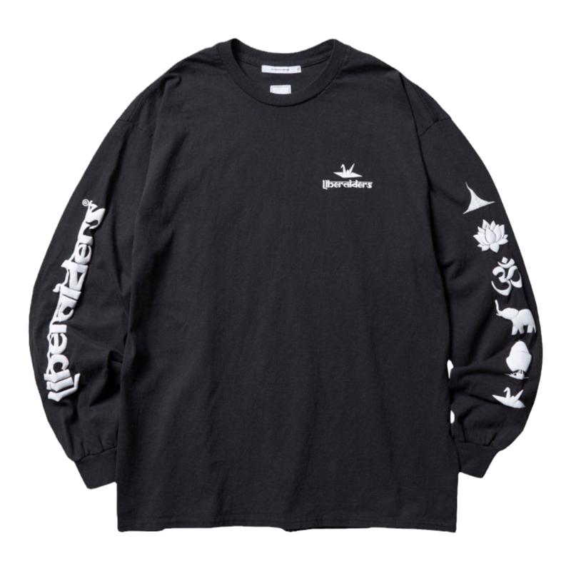 Liberaiders SLEEVE LOGO L/S TEE 字母印花休闲运动长袖T恤24SW