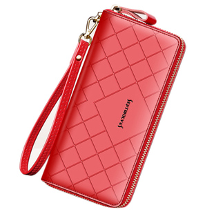 七匹狼钱包女士长款真皮正品拉链手拿包女耐用高档手机包钱夹2025