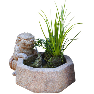 水磨坊中国风客厅桌面招财流水摆件循环水景玄关装饰鱼缸造景喷泉