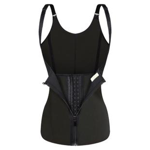 束腰带拉链6骨塑身衣背心收腹透气大码款暴汗腰带束缚衣束腹运动