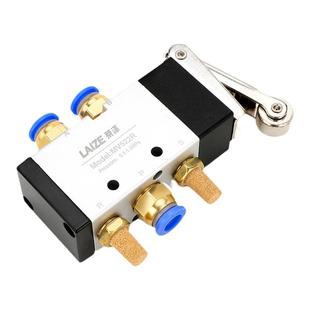 气动按钮MV按压阀手动开关二位五通气阀JM机械滚轮气缸换向控制阀