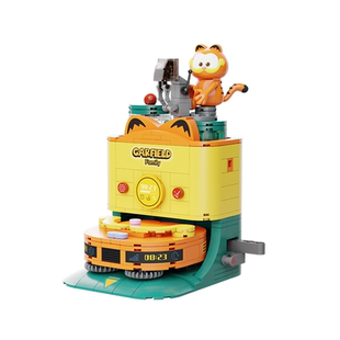 【新年礼物】拼奇积木联名加菲猫IP家电机器系列益智拼搭玩具摆件