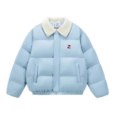 RASS软糯羊羔绒毛领棉服夹克 国潮牌冬季加厚保暖情侣棉衣外套