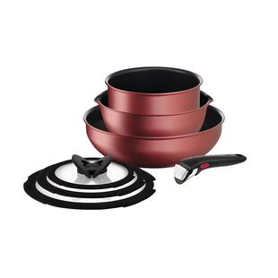 Tefal 特福灵巧叠叠可拆卸套锅不粘锅厨房家用多功能百变锅具套装