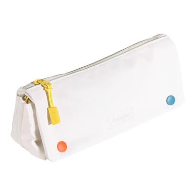 never卷心笔袋大容量设计款感小众纯色文具盒女生男三角立体文具