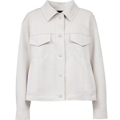 ONLY纯色宽松落肩翻领长袖外套