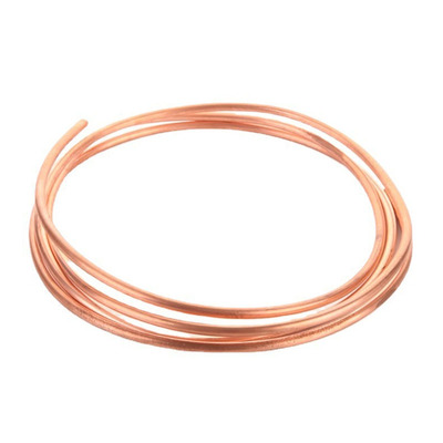 T2紫铜管空心覆塑无缝管  制冷盘管定制软态铜管空心空调铜管6.35