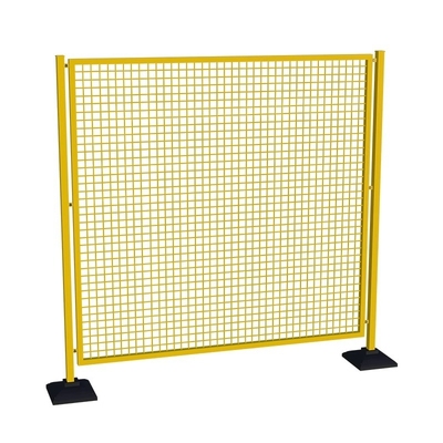 浸塑铁丝网包塑喷塑铁丝网黄色防护网片网格钢丝围栏隔离网爬藤网