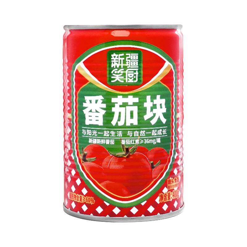笑厨新疆番茄块罐头去皮番茄