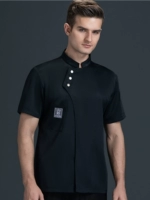 Черный топ с короткими рукавами