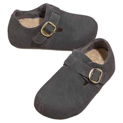 snowelf正品冬季加绒勃肯鞋女