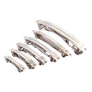 韩国加厚细三片弹簧夹发夹顶夹10个 DIY手工头饰发饰材料配件夹子