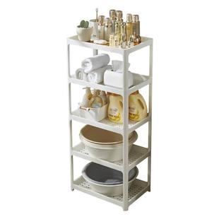 浴室洗脸盆架子卫生间置物架家用放桶盆架多层塑料加厚落地收纳架