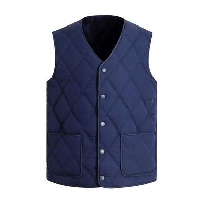 冬季加绒加厚中老年棉马甲爸爸装