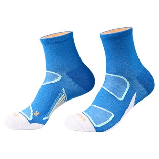 黑冰中帮运动袜户外休闲易搭男女袜跑步健身训练徒步低帮弹力袜子